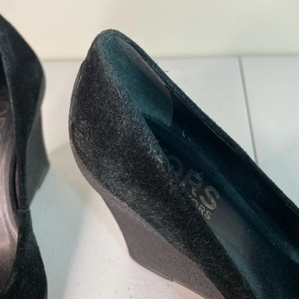 Vintage Y2K Michael Kors Black Suede Wedge